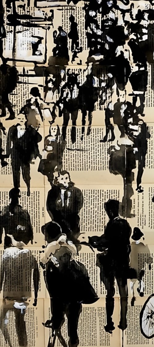 Gathering Crowd by Loui Jover