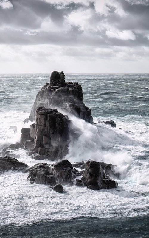 Landsend and Longships Lighthouse by Paul Nash