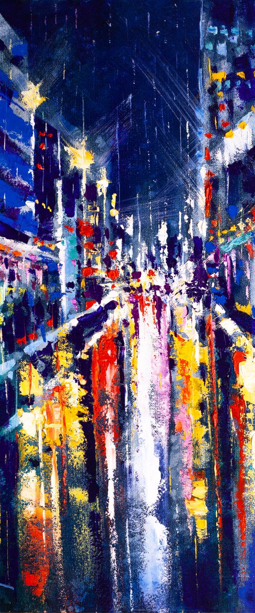Night city lights by Aleksandr Neliubin
