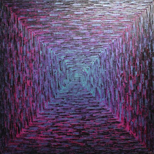 Large square blue pink gradient by Jonathan Pradillon