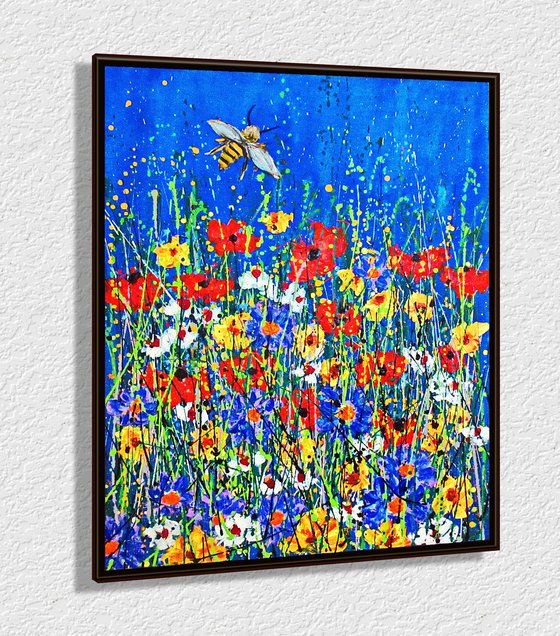 BEE´S  VIEW,   XL,   framed