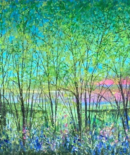 Bluebells at Sunset by Jan Rogers