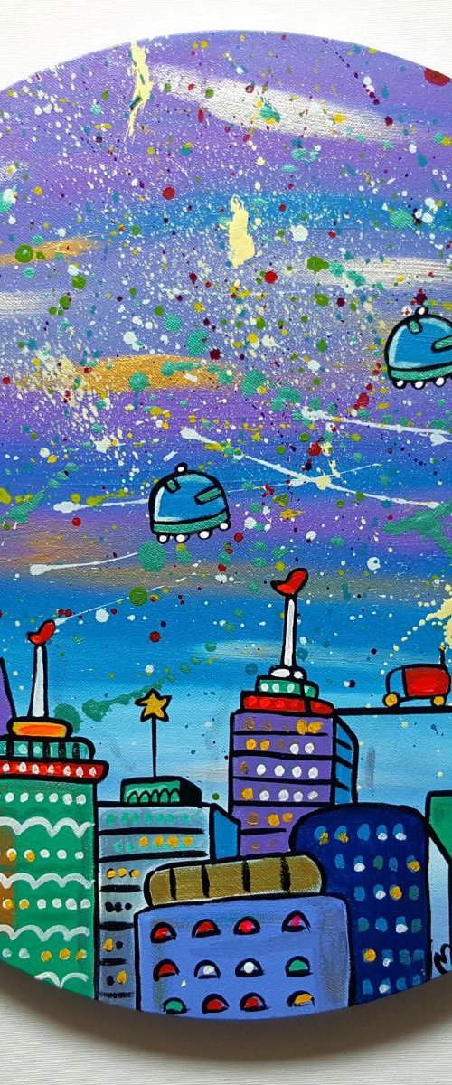 Space Circle City by Maria Luisa  Azzini