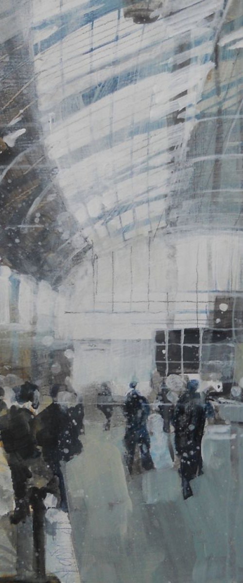 Brighton Station, mid morning 3 Jan  by Julian Sutherland-Beatson