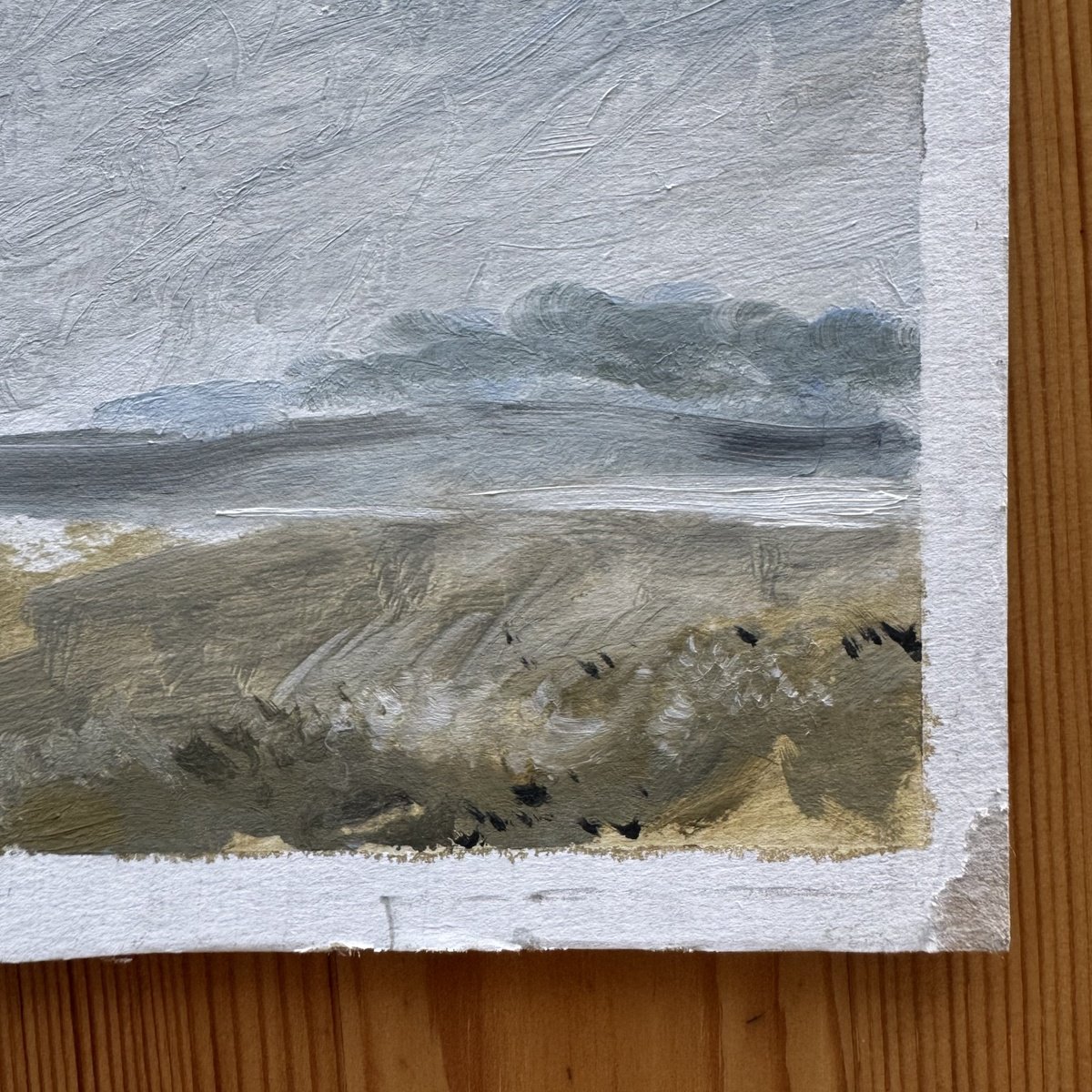 Impressionistic Landscape Oil Painting By Irina Zelenina, 7 X 5, Field, Original Artwork