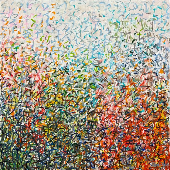 Nature's Party Time 76 x 76cm