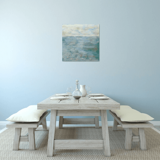 THE OYSTER PARK.70X70cm.3D canvas.