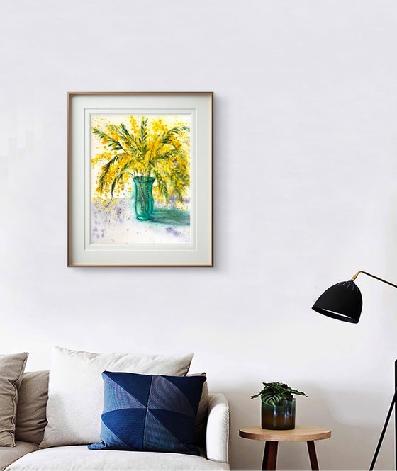 Mimosa branch Acacia Dealbata