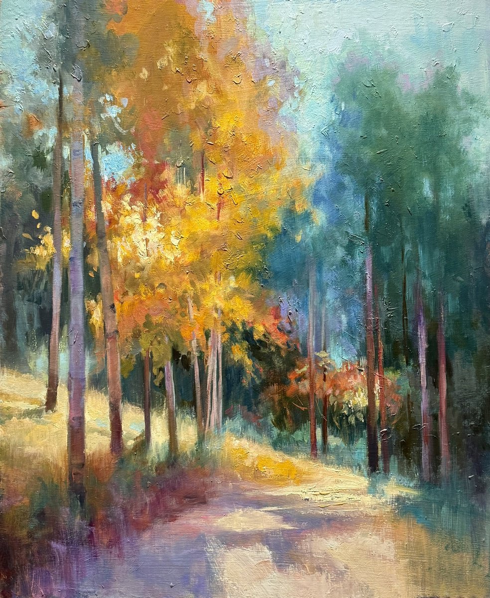 Golden Canopy By Emily Lane, 23 X 25, Artwork For Sale On Artfinder