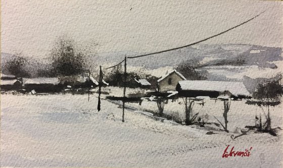 Winter landscape scene (V)