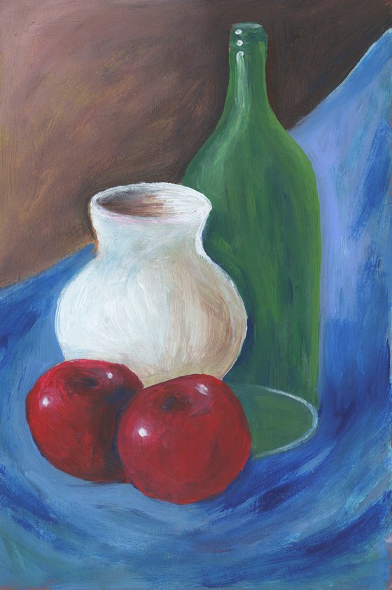 Still Life With Two Red Apples