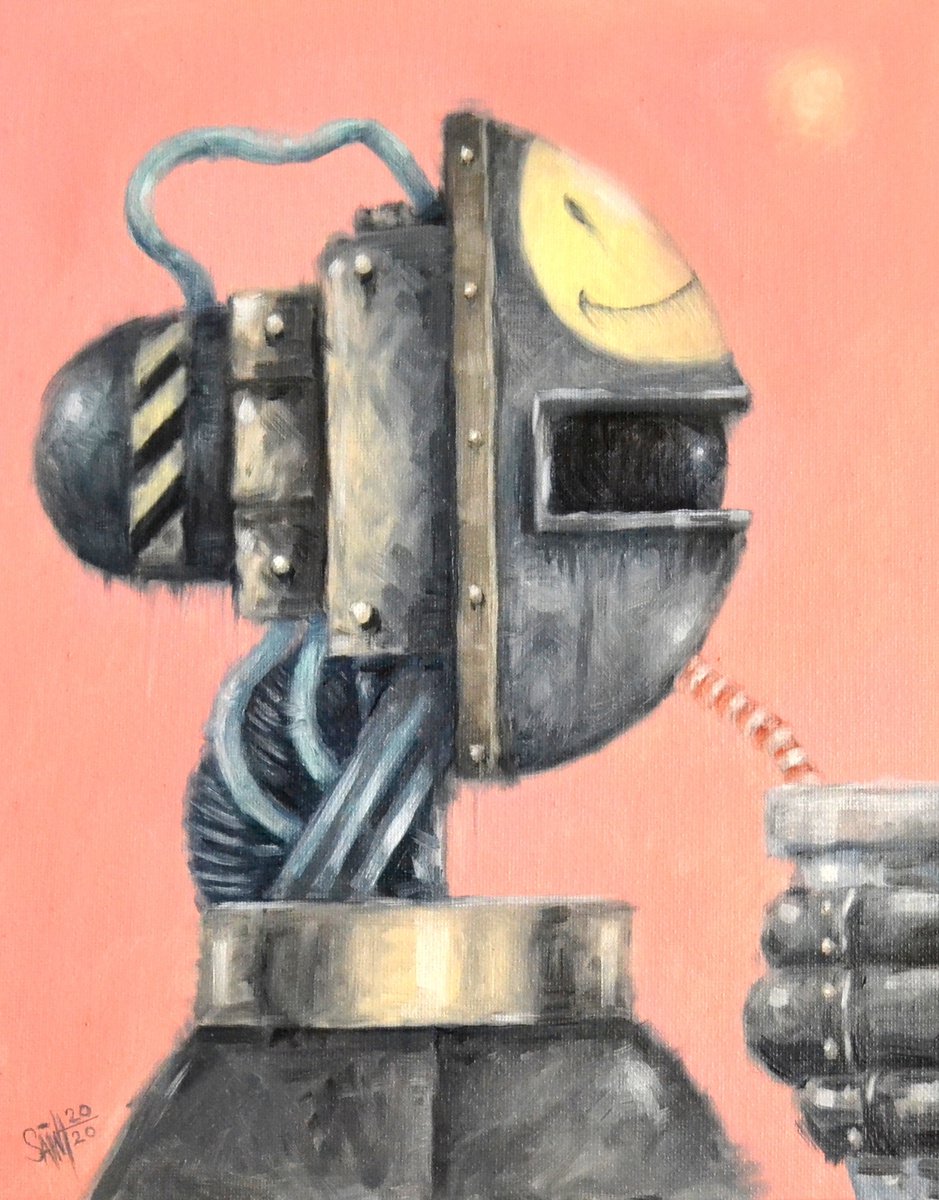 Refreshment Robot. Science Fiction Fantasy by Ruslan Aksenov (Axenov)