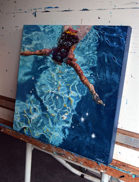 Amongst the Stars - Swimming Painting