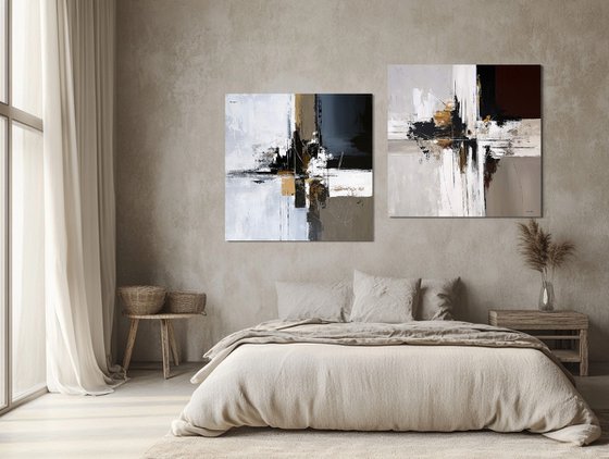 Confluence of Forms set diptych