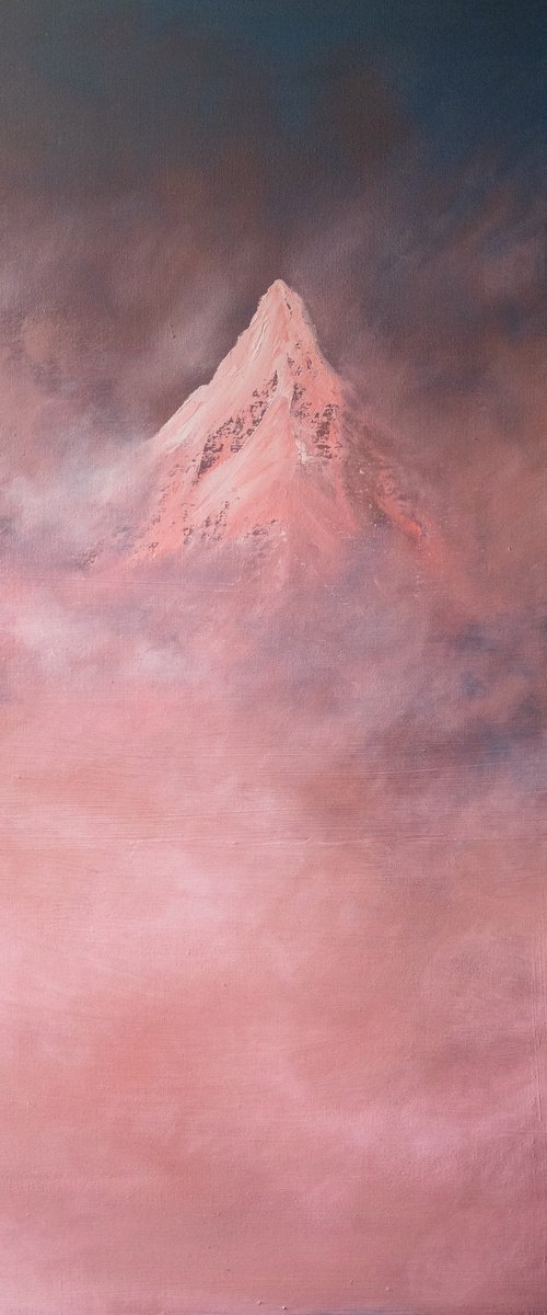 Blush Summit Through the Clouds by Cat Goward