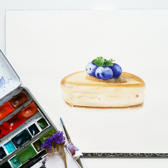 Pancake With Blueberries