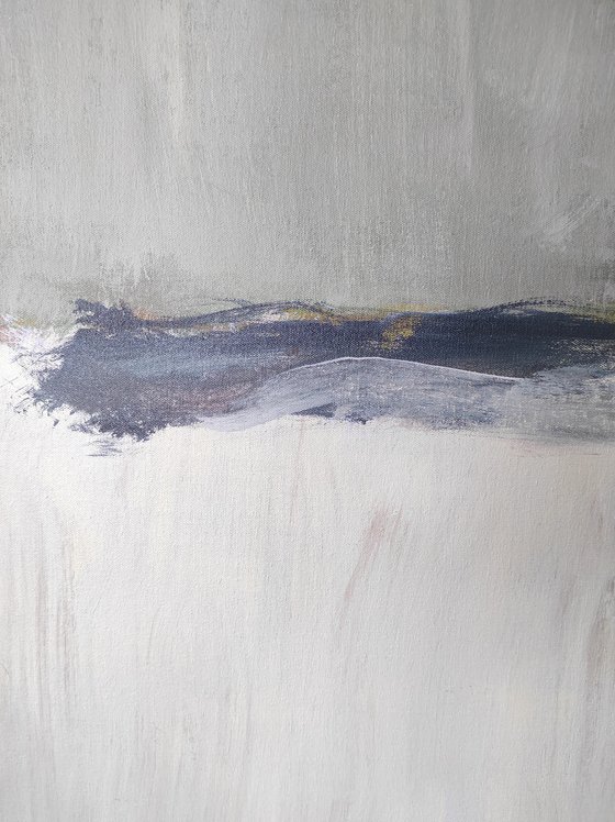 Large abstract painting pastel