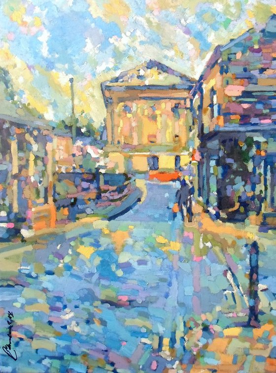 Todmorden, Yorkshire, oil painting