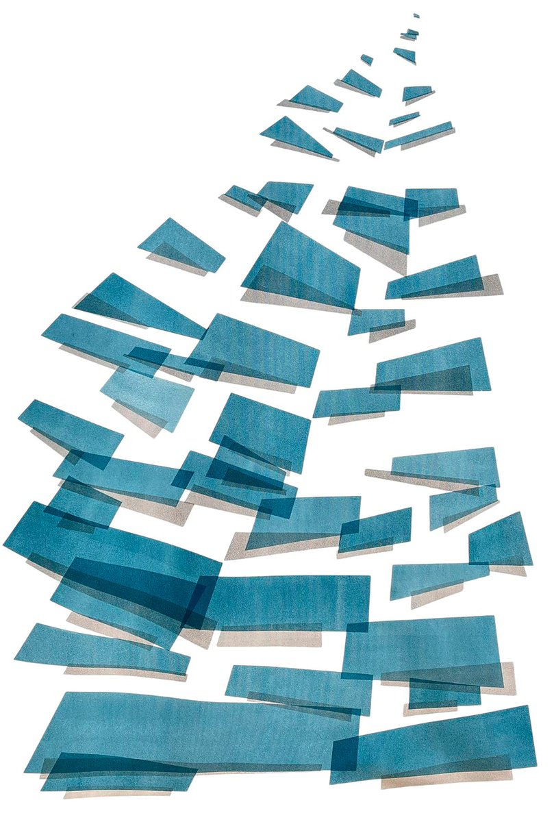 Abstract Acrylic Painting By Catia Goffinet, 39 X 59, Untitled 1, Original Artwork