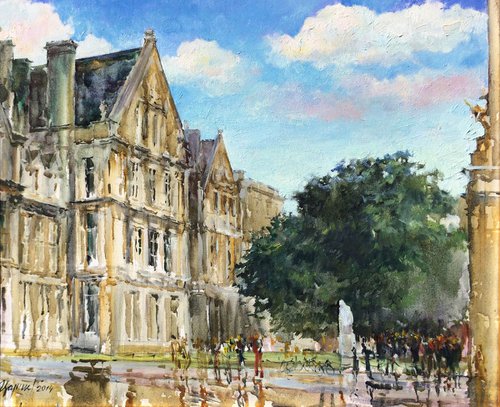 Trinity College after the Rain by Tetyana  Tsaryk