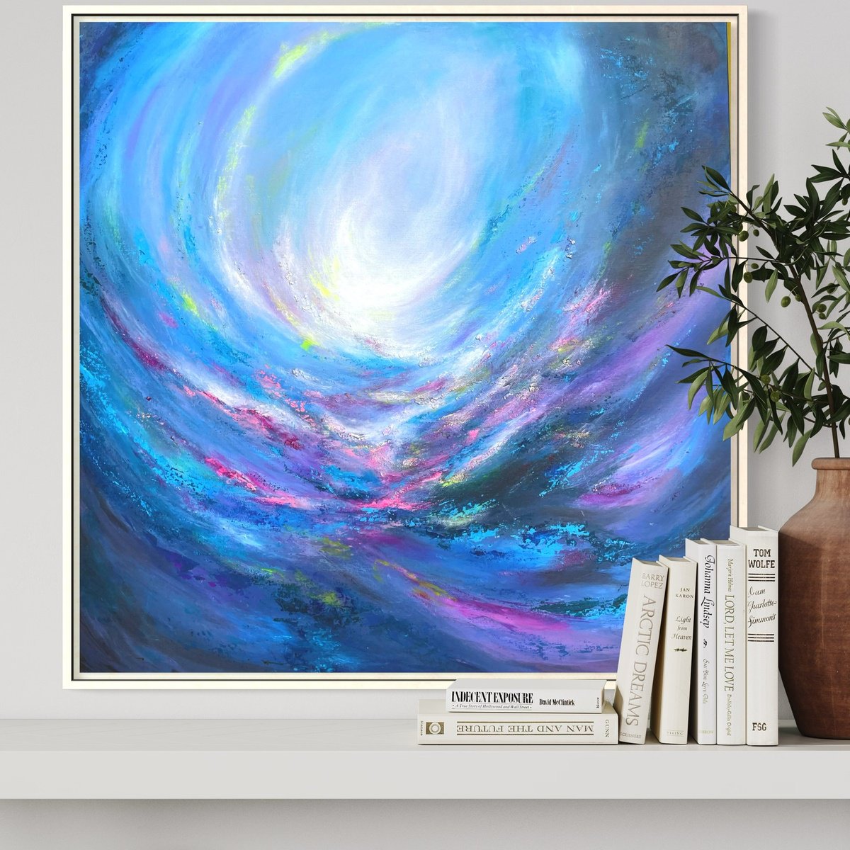- Blue Love” By Yulia Pristupa, 24 X 24, Artwork For Sale On Artfinder