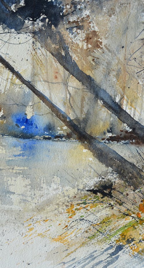 my river watercolor by Pol Henry Ledent