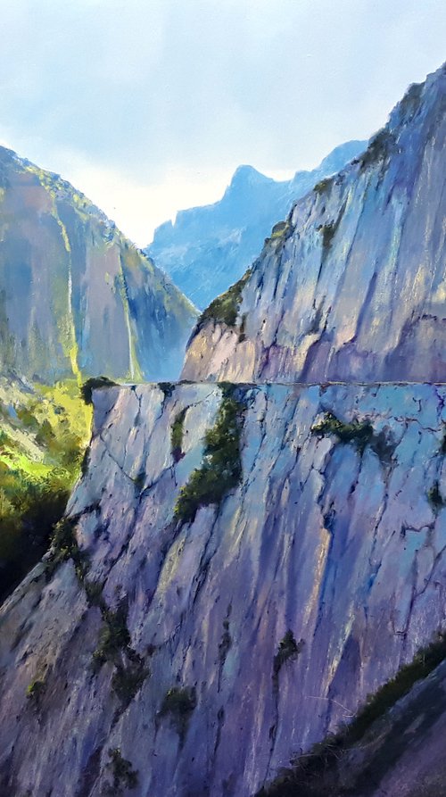 CARES. Large painting. by Rafael Carrascal