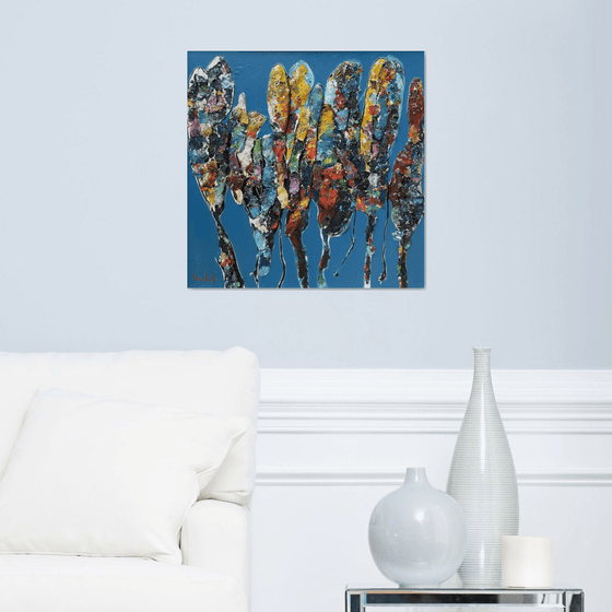 Abstract Birches