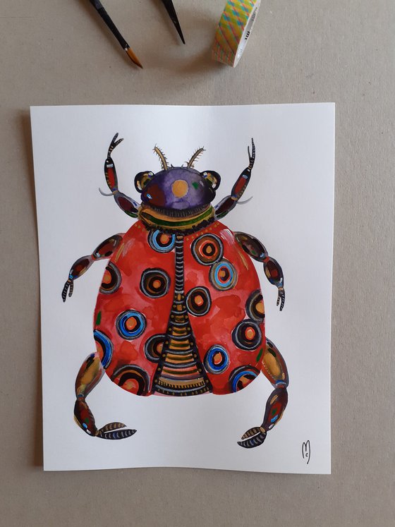 Insect Red Beetle