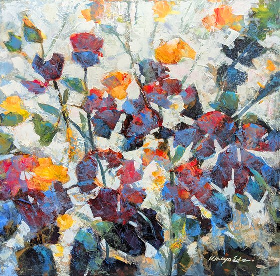 Red and Gold Flowers