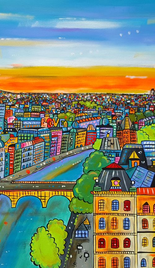 Funky Bright Paris by Maria Luisa  Azzini