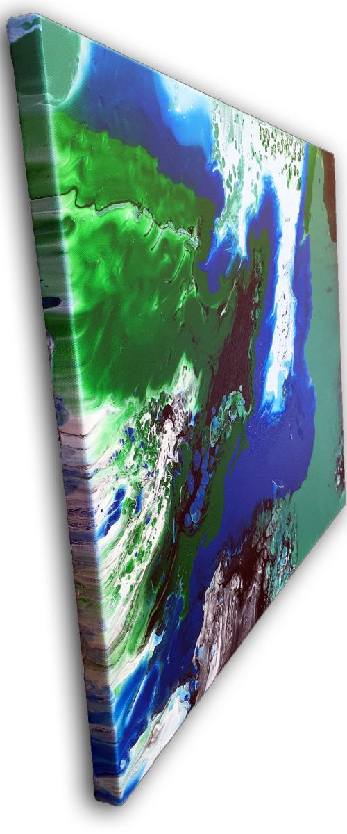 "Extinction" - Original Abstract PMS Acrylic Painting, 24 x 18 inches by Preston M. Smith (PMS)