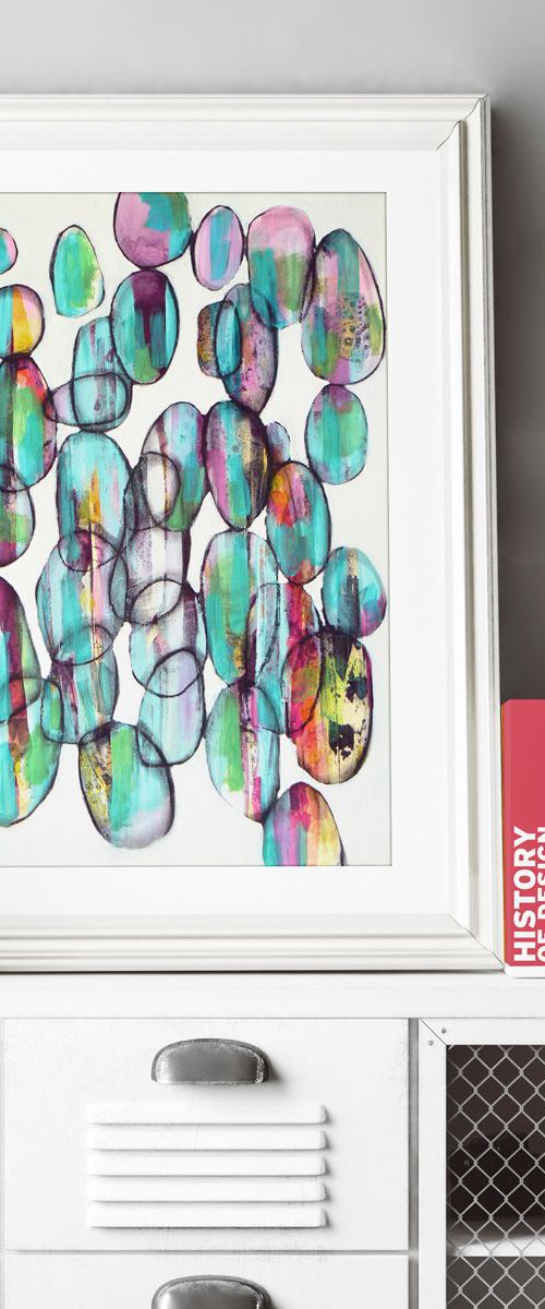 River pebbles by Carolynne Coulson
