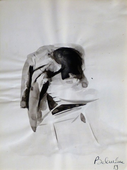 Still Life: Chair, 24x32 cm by Frederic Belaubre