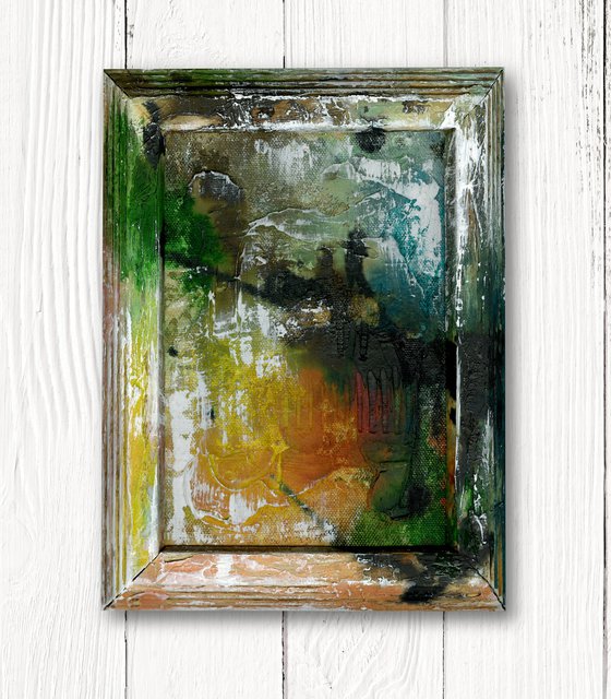 Hidden Voices 10  - Framed Abstract Painting  by Kathy Morton Stanion