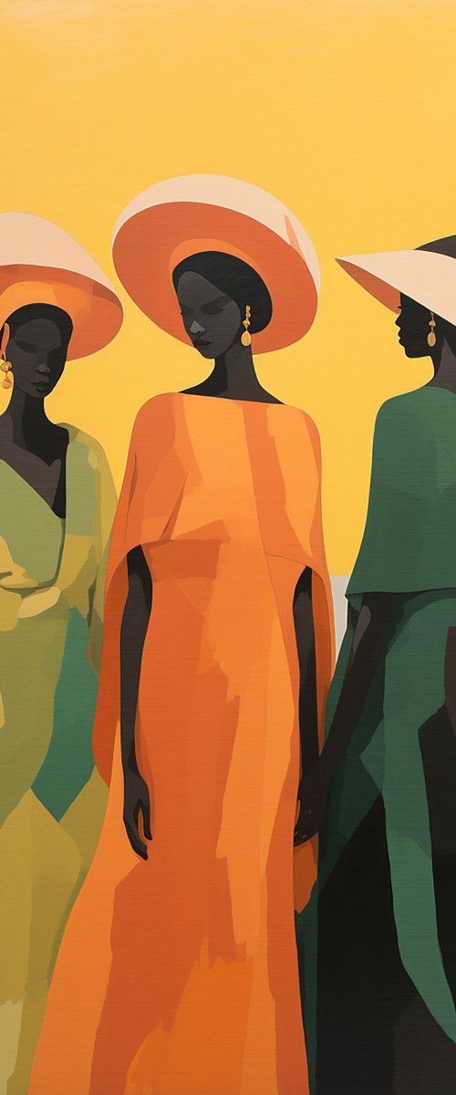 African girls III by Kosta Morr