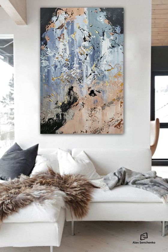 150x100cm. / extra large painting / Abstract 2298