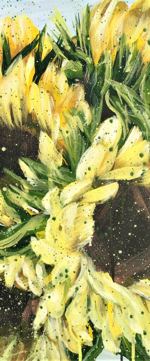 Be Your Sunshine - Sunflowers - Award winning artwork by HSIN LIN