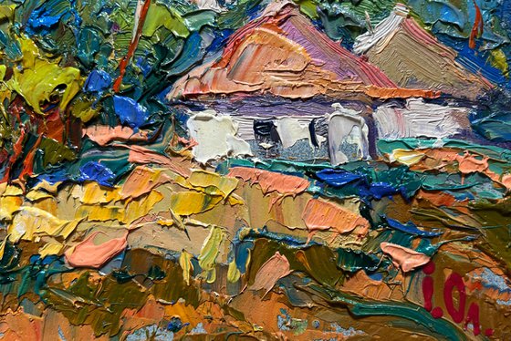 There is a village
