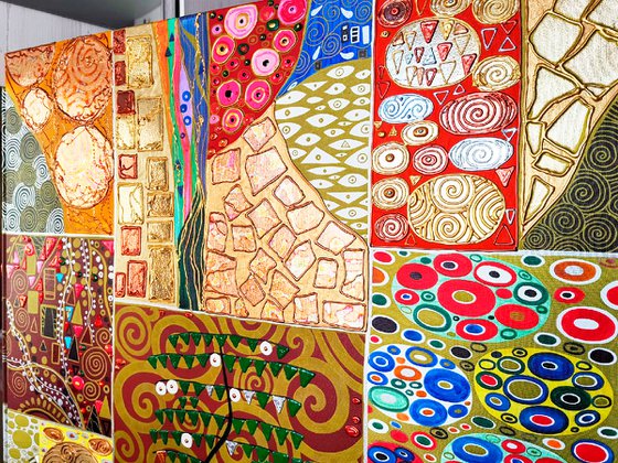 Tree of Life. Klimt abstract