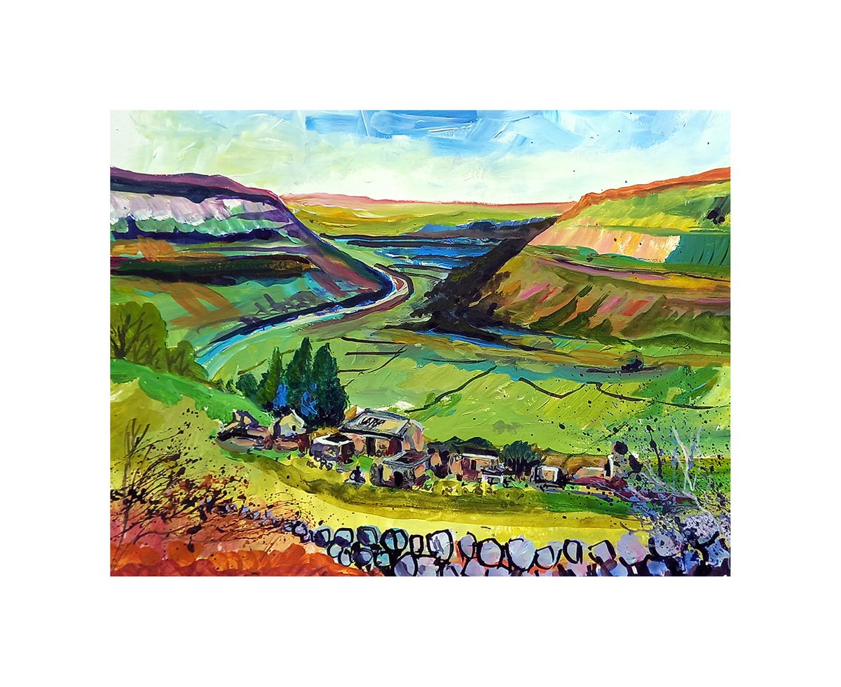 Crackpot Hall Ruins - Swaledale by Julia Rigby