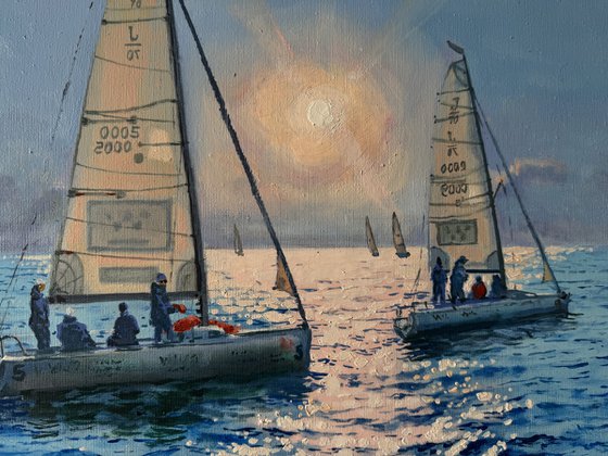 Seascape with Sailboats 50