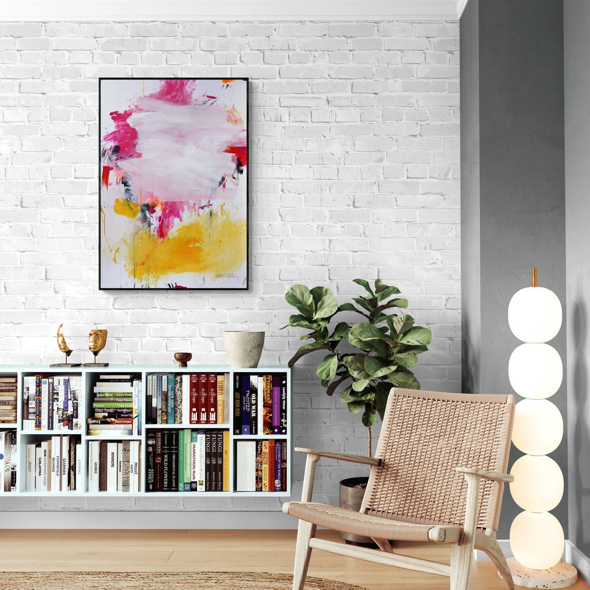 Expressive Abstract Acrylic Painting By Daniela Schweinsberg, 28 X 39, Do You Want The Truth Or... #4, Original Artwork