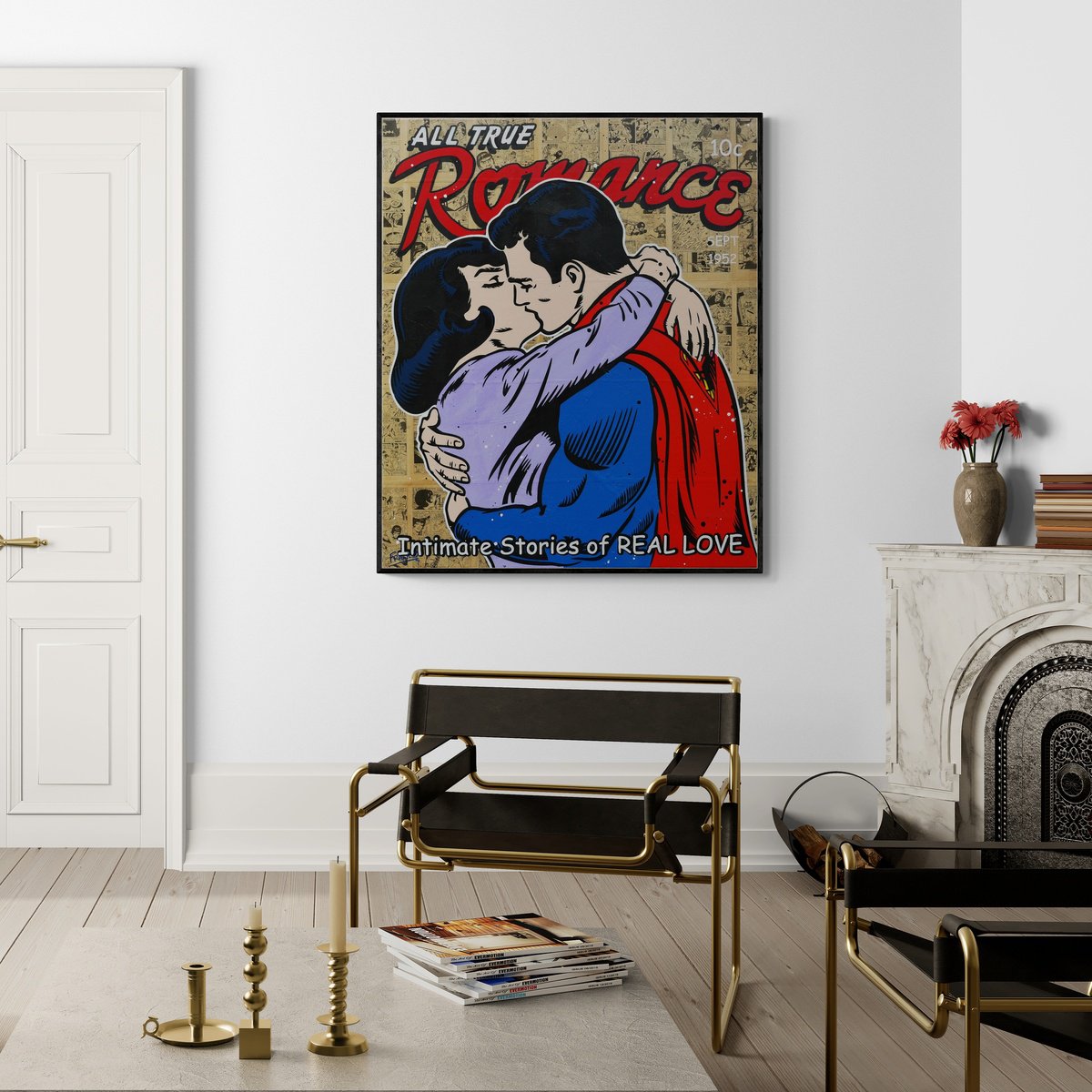 Urban And Pop Painting , Intimate Superlove By Franko, 39 X 47, Artwork For Sale On Artfinder