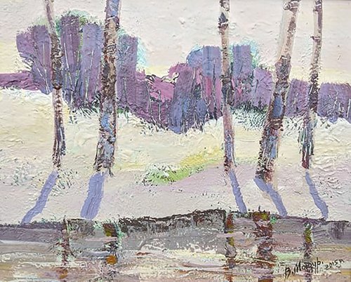 Birch landscape by Volodymyr Mazur