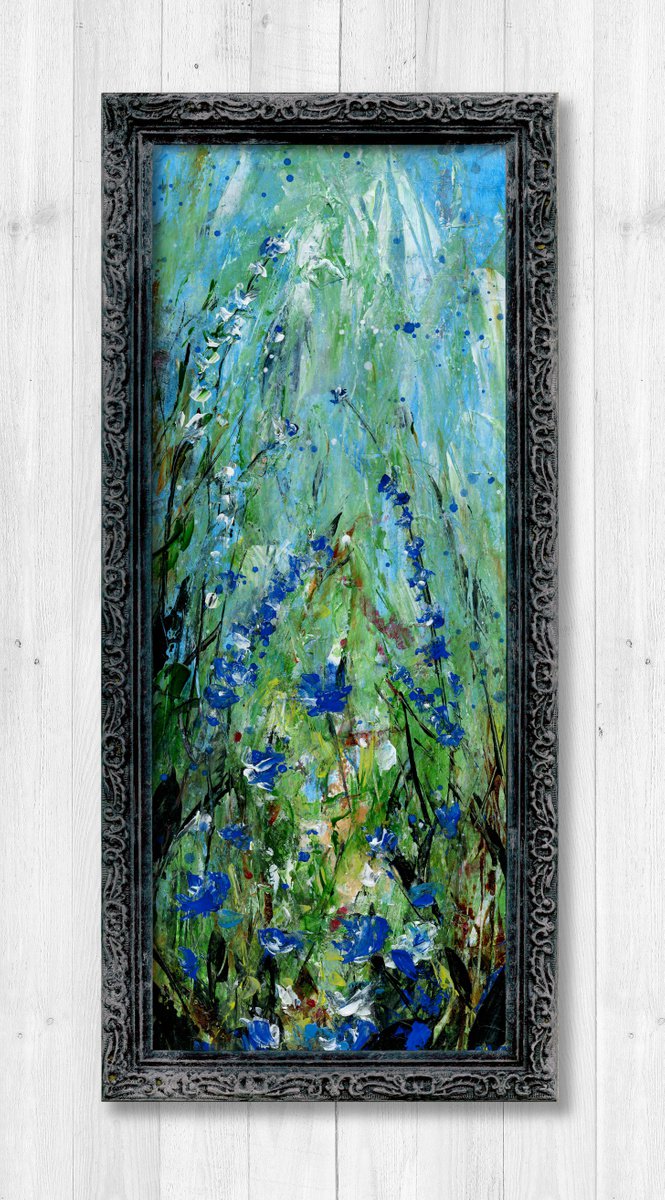 A Meadow Journey 10 - Framed Floral Painting by Kathy Morton Stanion by Kathy Morton Stanion