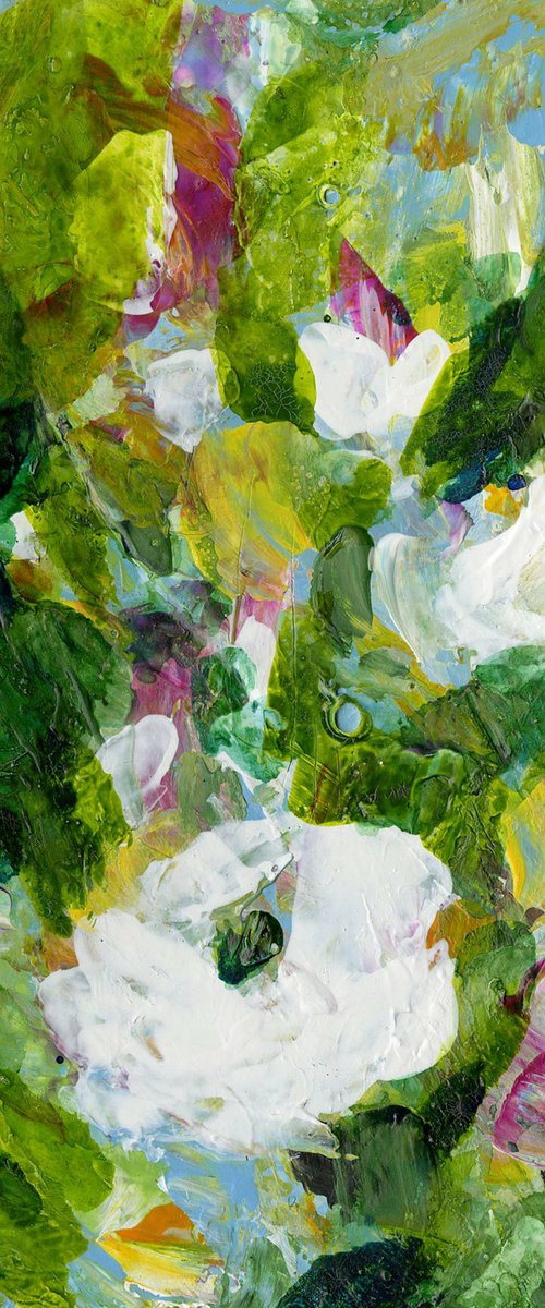 Floral Euphoria 8 - Abstract Flower Painting by Kathy Morton Stanion by Kathy Morton Stanion