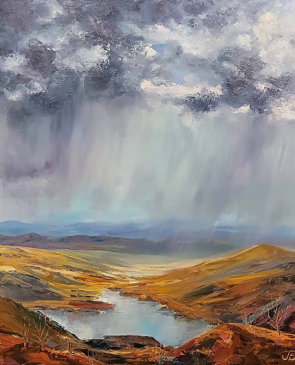 Rain in the valley. by Larisa Batenkova