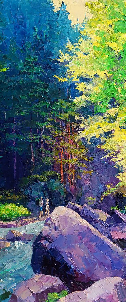 Mountain gorge by Boris Serdyuk