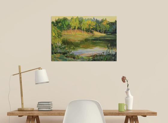 "Evening on the lake"